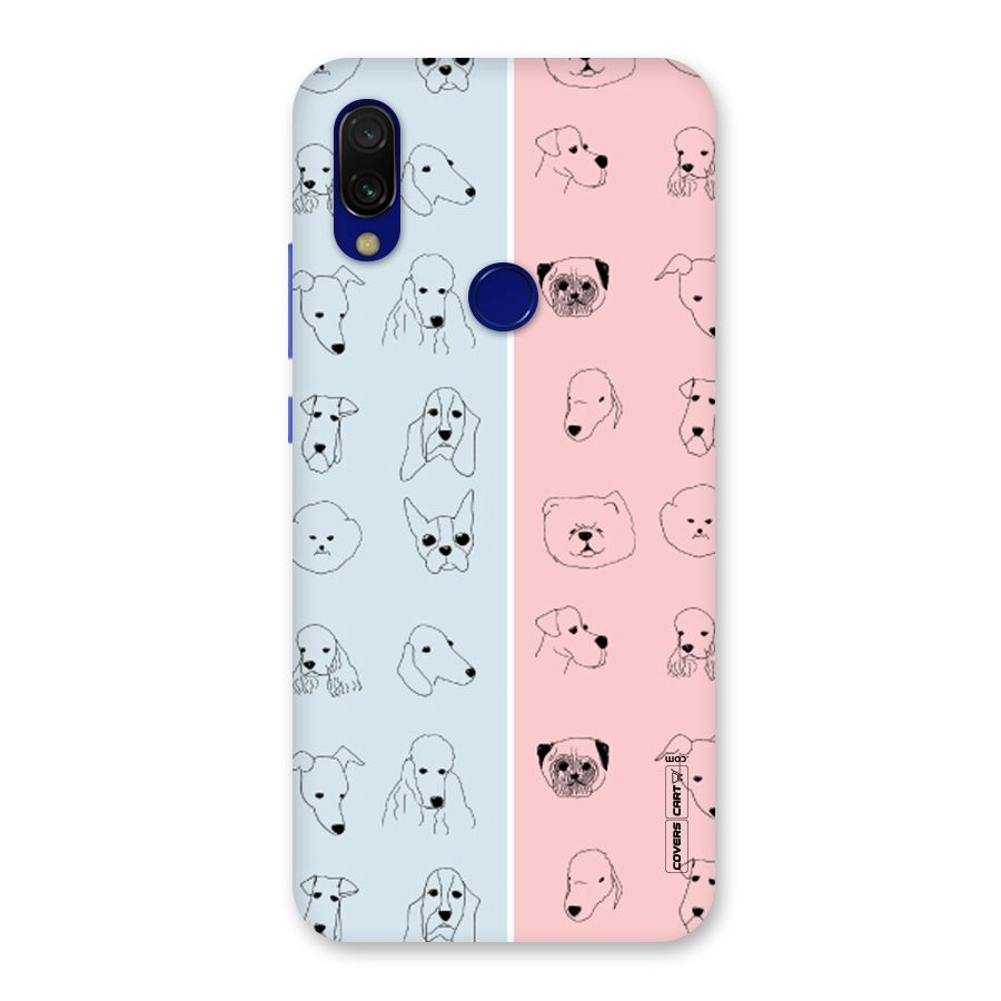 Dog Cat And Cow Back Case for Redmi 7