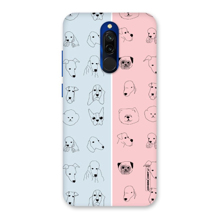 Dog Cat And Cow Back Case for Redmi 8
