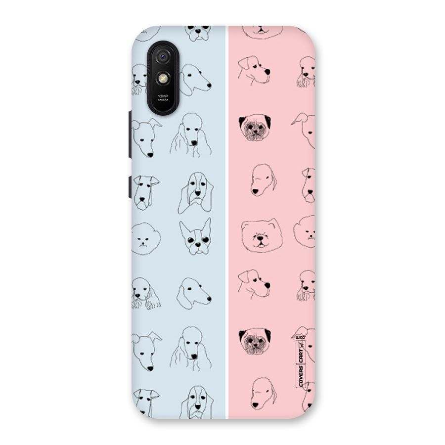 Dog Cat And Cow Back Case for Redmi 9A
