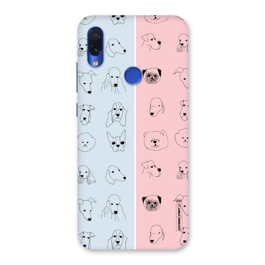 Dog Cat And Cow Back Case for Redmi Note 7