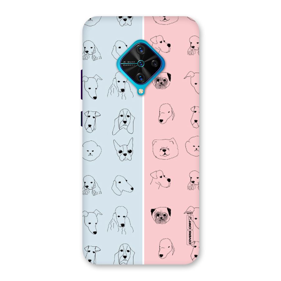 Dog Cat And Cow Back Case for Vivo S1 Pro
