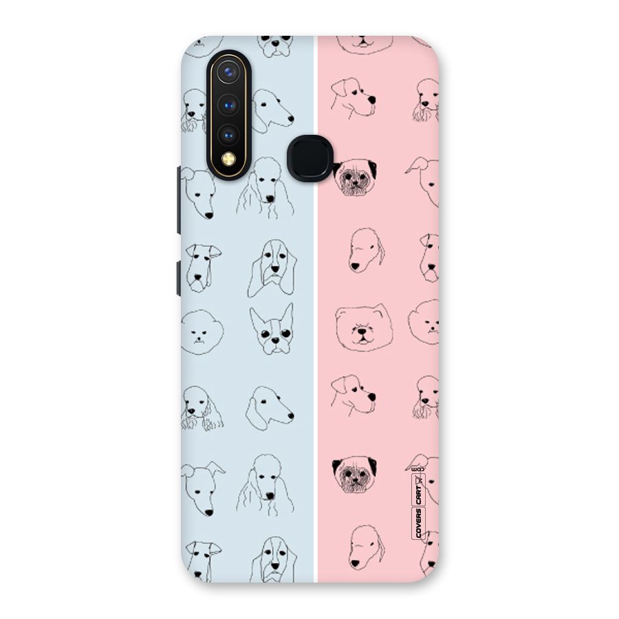 Dog Cat And Cow Back Case for Vivo U20