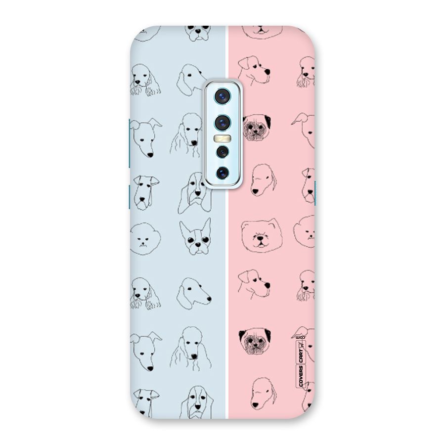Dog Cat And Cow Back Case for Vivo V17 Pro
