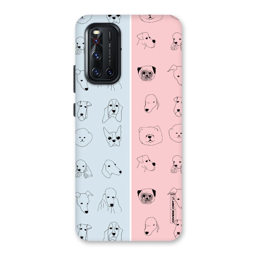 Dog Cat And Cow Back Case for Vivo V19