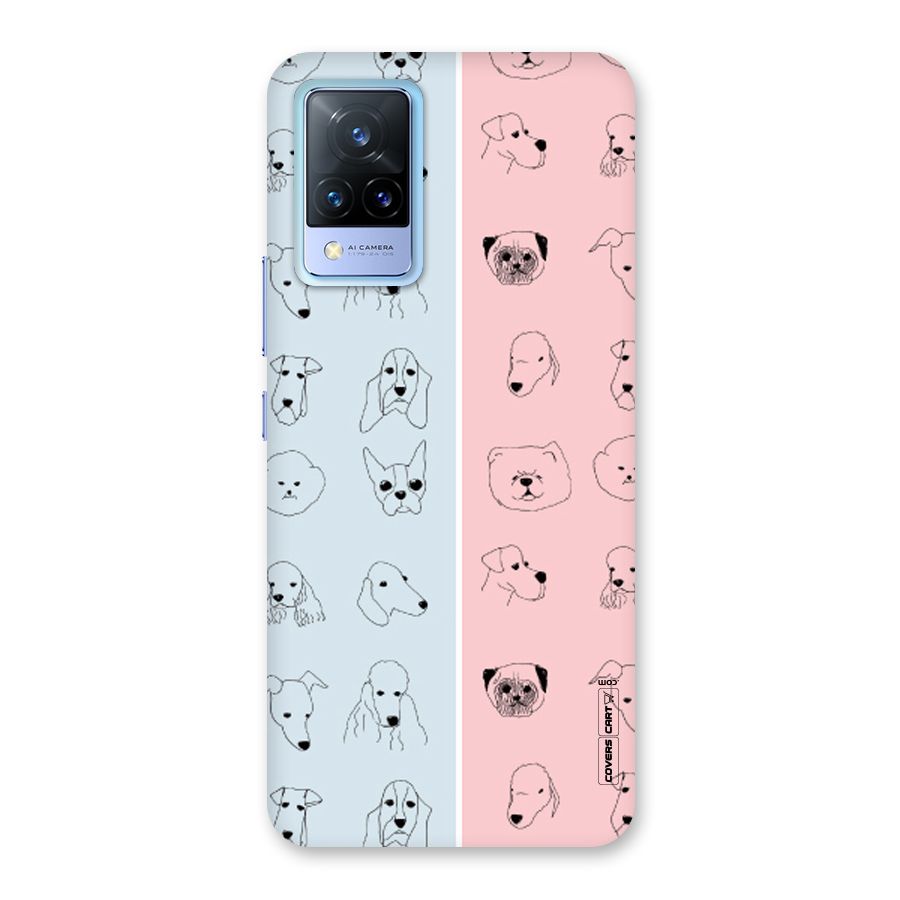Dog Cat And Cow Back Case for Vivo V21 5G