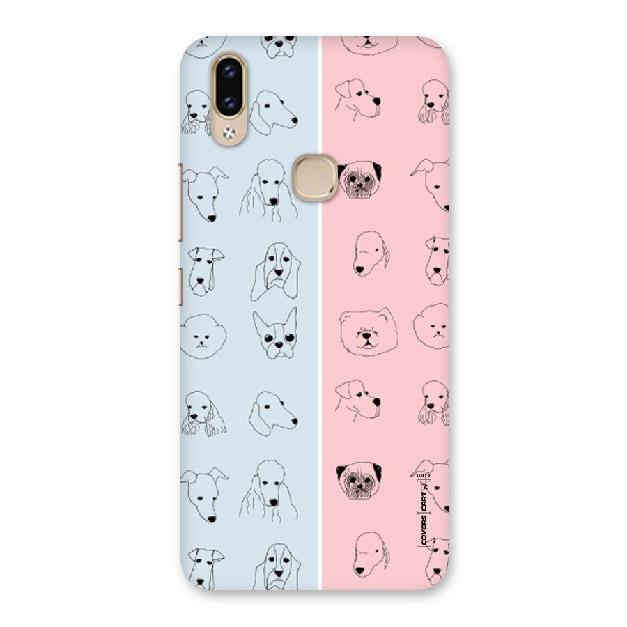 Dog Cat And Cow Back Case for Vivo V9