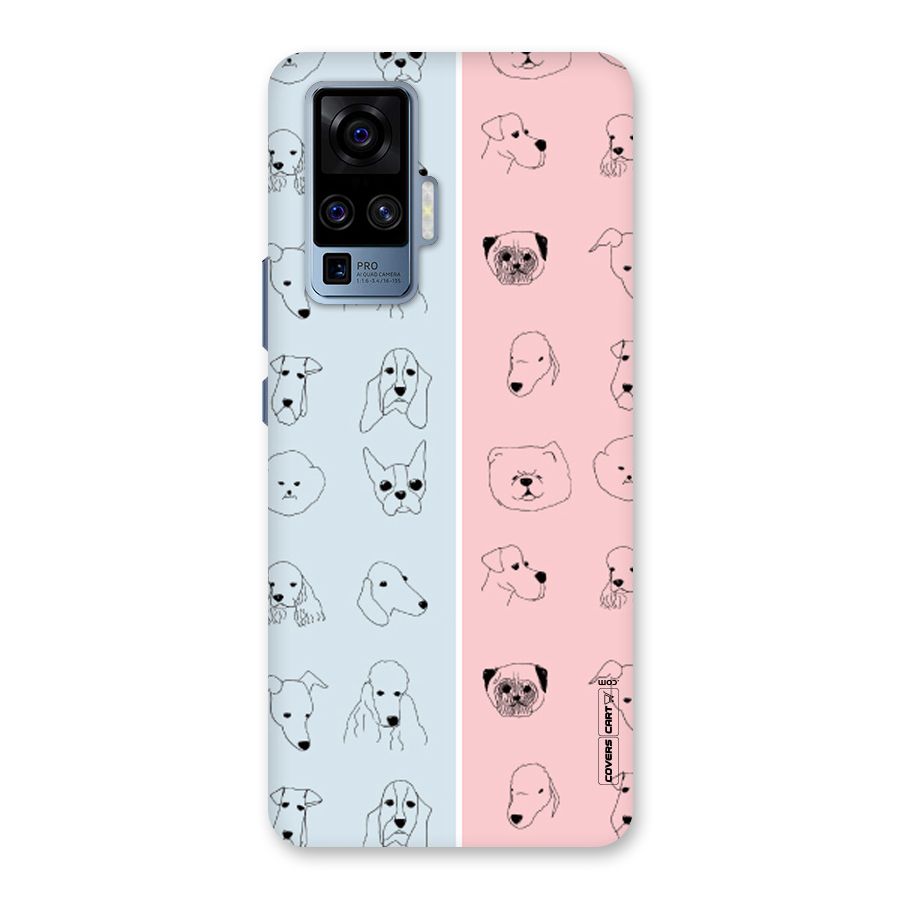 Dog Cat And Cow Back Case for Vivo X50 Pro