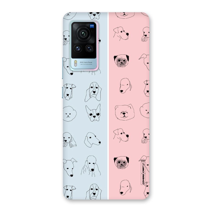 Dog Cat And Cow Back Case for Vivo X60 Pro