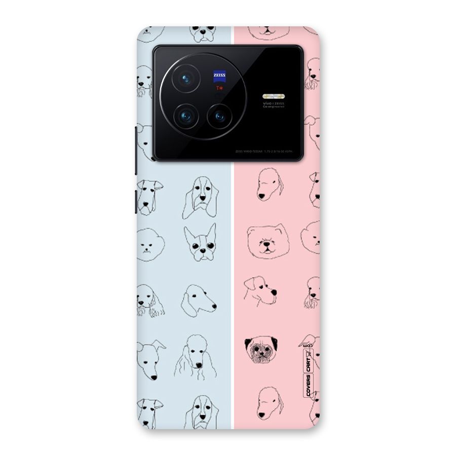 Dog Cat And Cow Back Case for Vivo X80