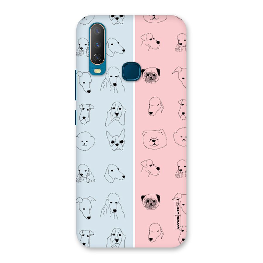 Dog Cat And Cow Back Case for Vivo Y17