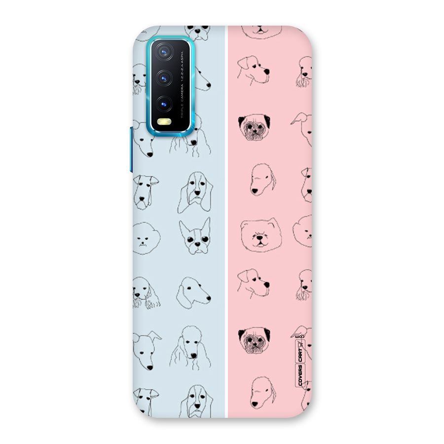 Dog Cat And Cow Back Case for Vivo Y20G