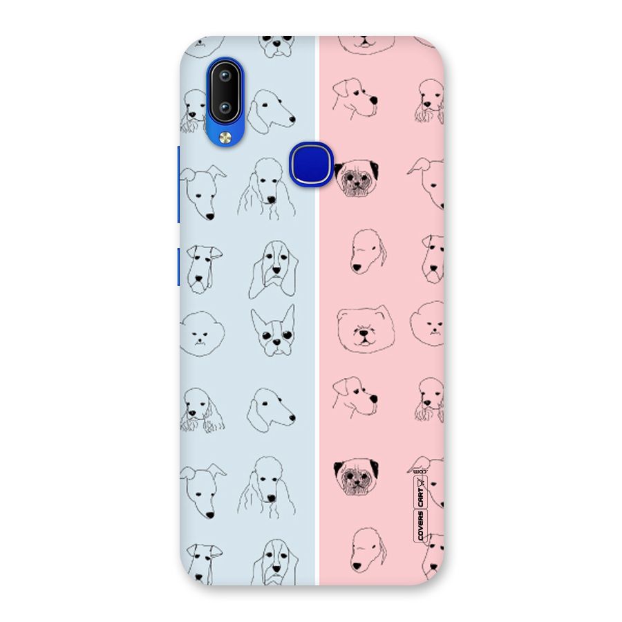 Dog Cat And Cow Back Case for Vivo Y91