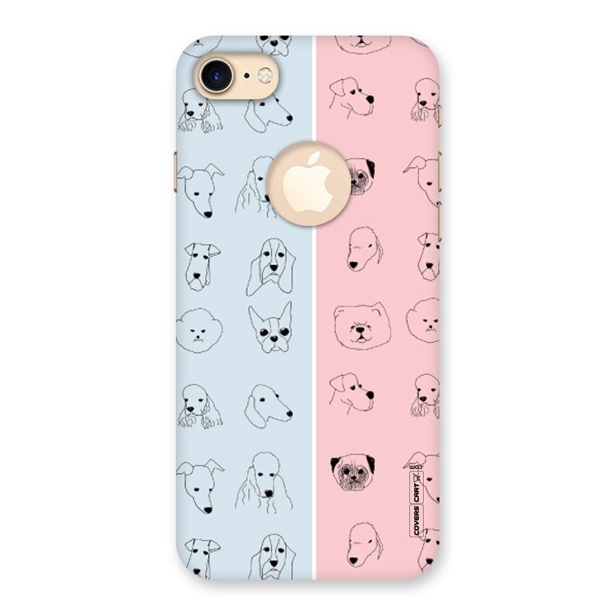 Dog Cat And Cow Back Case for iPhone 7 Logo Cut