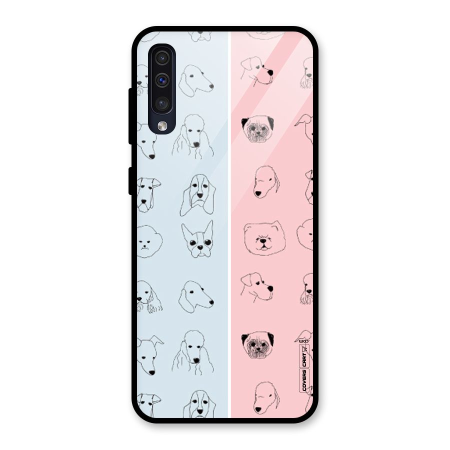Dog Cat And Cow Glass Back Case for Galaxy A30s