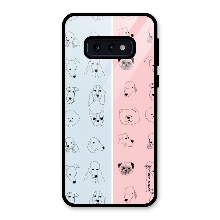 Dog Cat And Cow Glass Back Case for Galaxy S10e