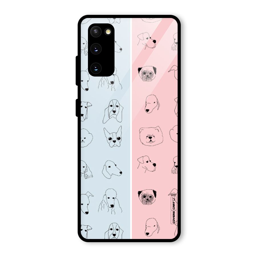 Dog Cat And Cow Glass Back Case for Galaxy S20 FE