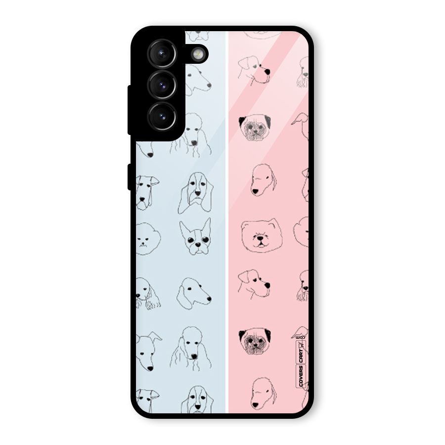 Dog Cat And Cow Glass Back Case for Galaxy S21 Plus