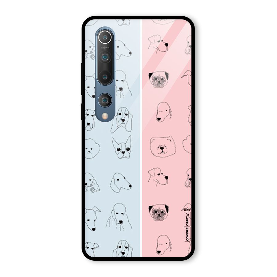 Dog Cat And Cow Glass Back Case for Mi 10