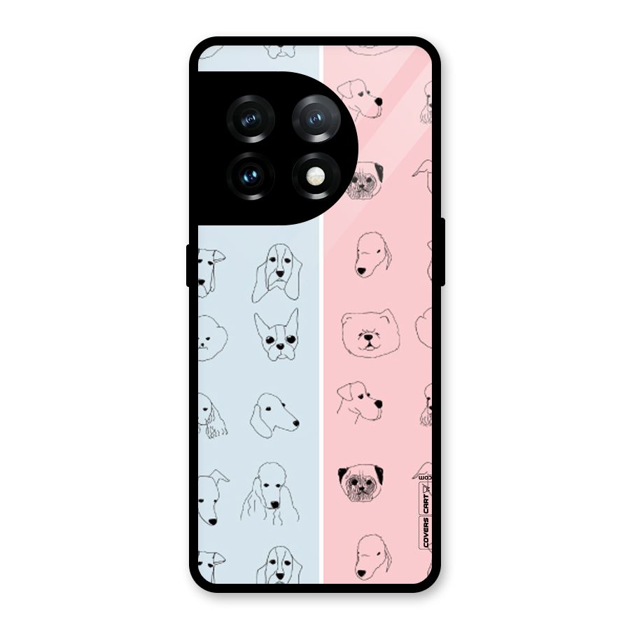Dog Cat And Cow Glass Back Case for OnePlus 11