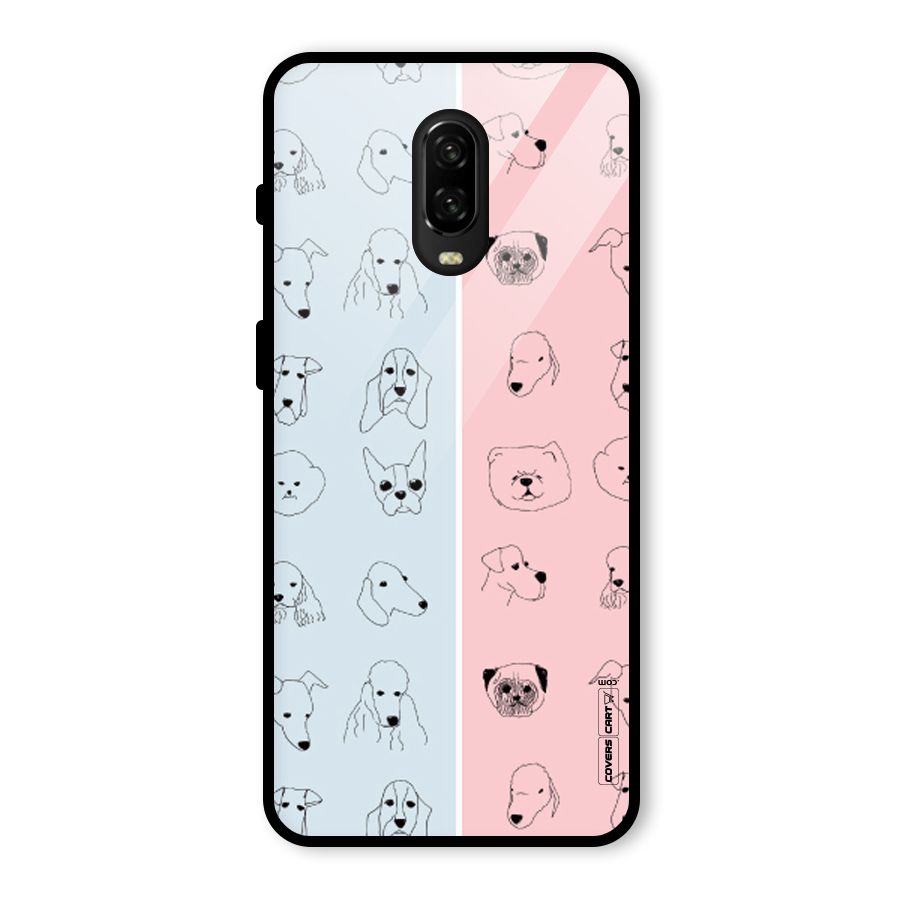 Dog Cat And Cow Glass Back Case for OnePlus 6T