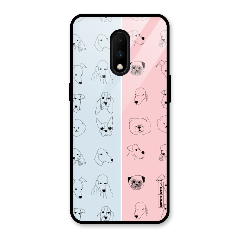 Dog Cat And Cow Glass Back Case for OnePlus 7