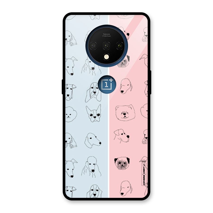 Dog Cat And Cow Glass Back Case for OnePlus 7T
