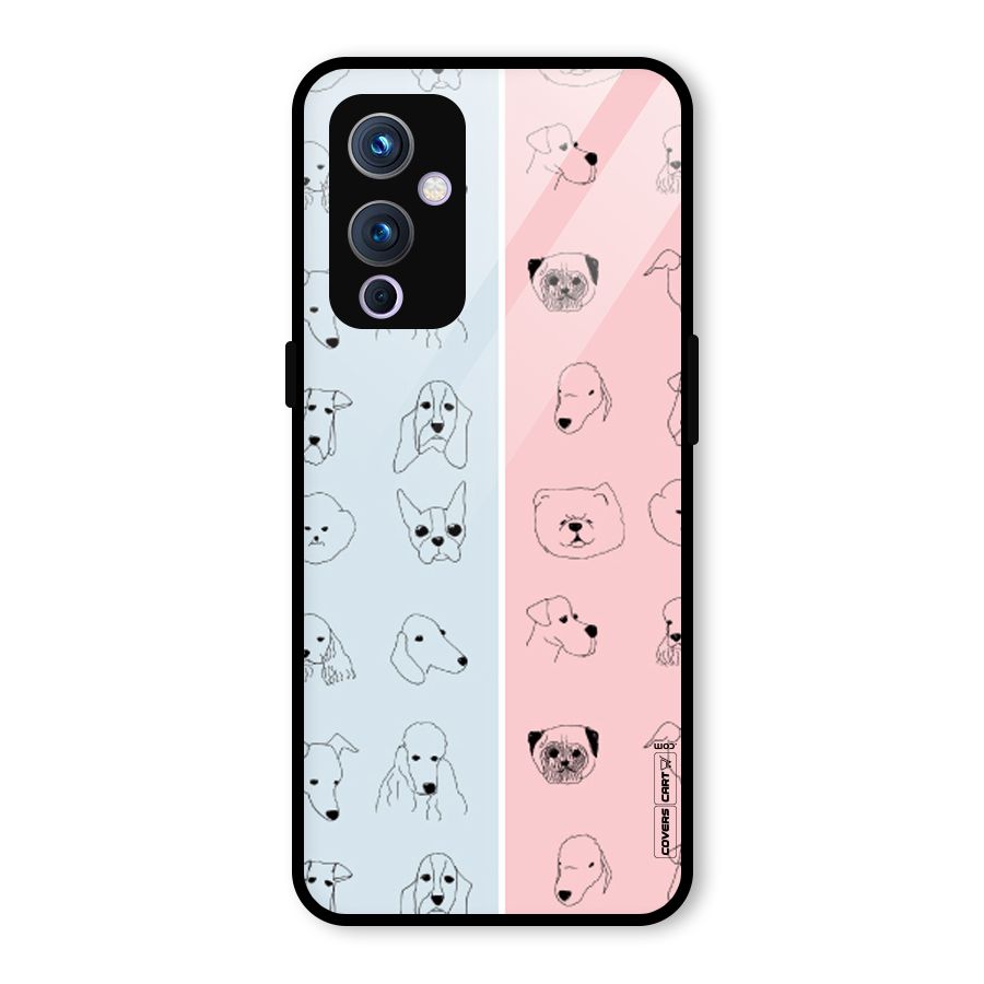 Dog Cat And Cow Glass Back Case for OnePlus 9