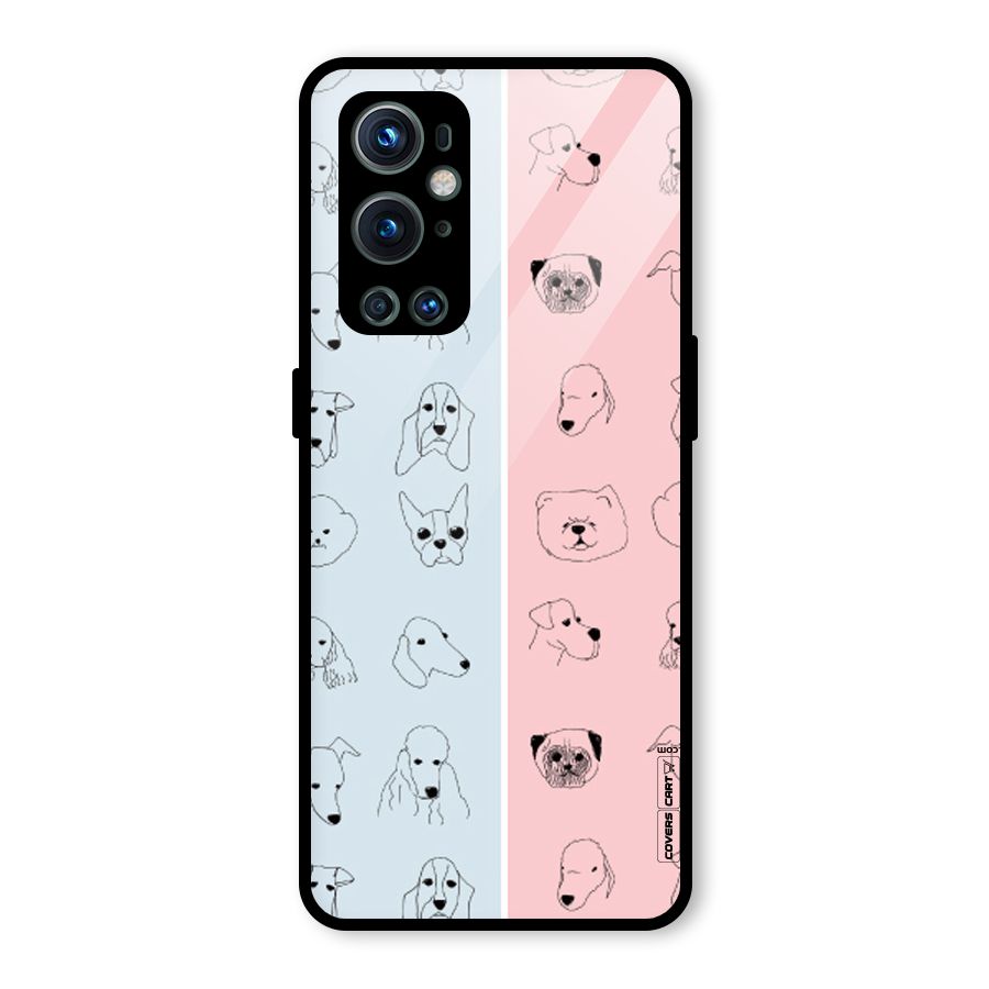 Dog Cat And Cow Glass Back Case for OnePlus 9 Pro