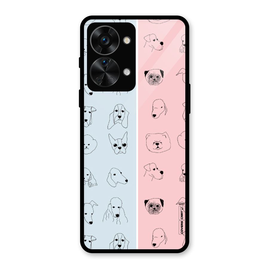 Dog Cat And Cow Glass Back Case for OnePlus Nord 2T