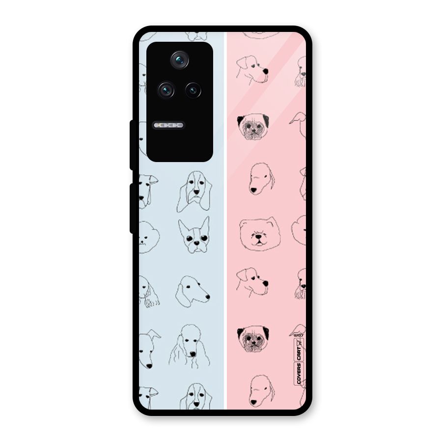 Dog Cat And Cow Glass Back Case for Poco F4 5G