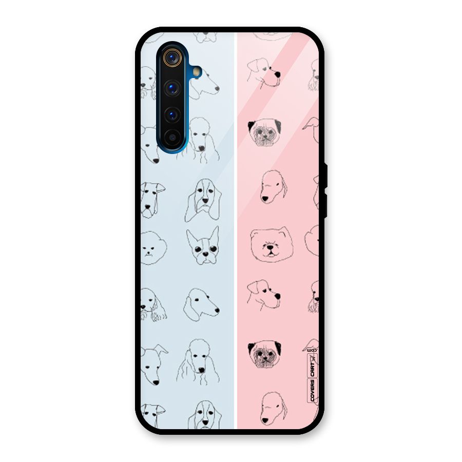 Dog Cat And Cow Glass Back Case for Realme 6 Pro