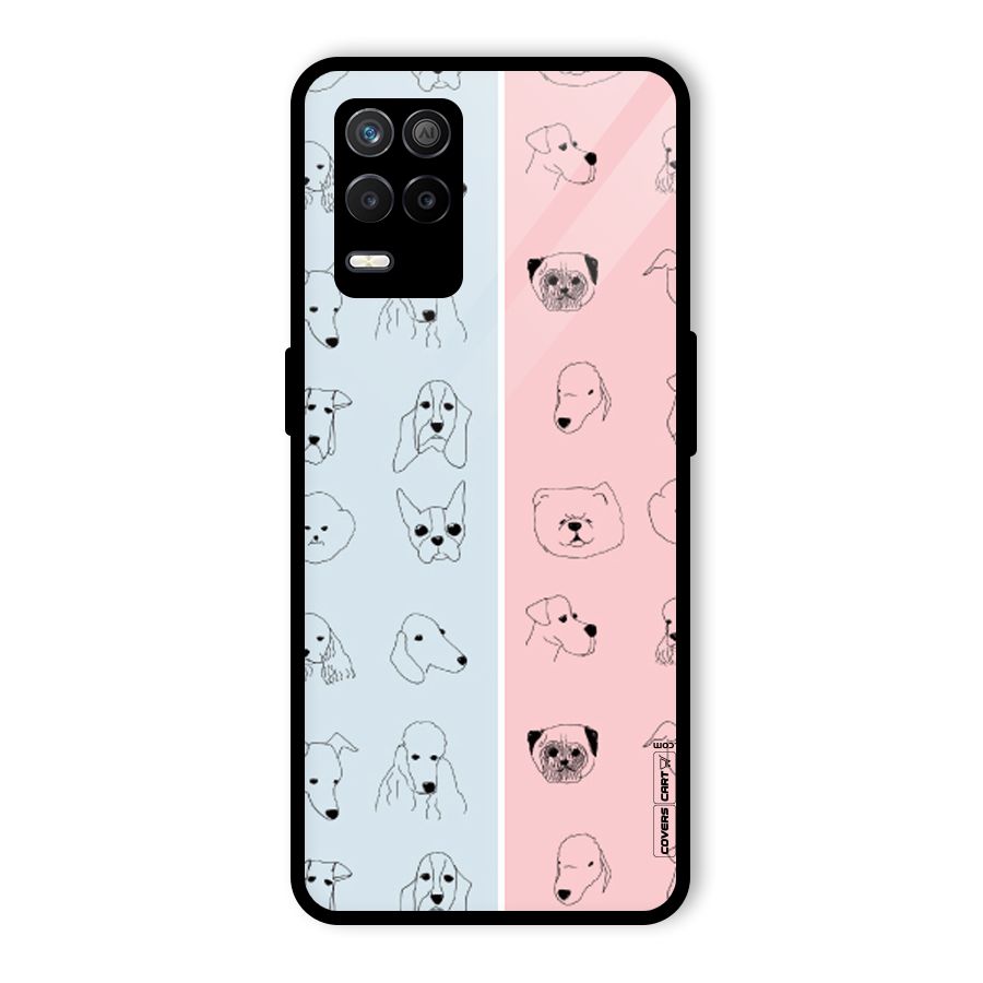 Dog Cat And Cow Glass Back Case for Realme 8 5G