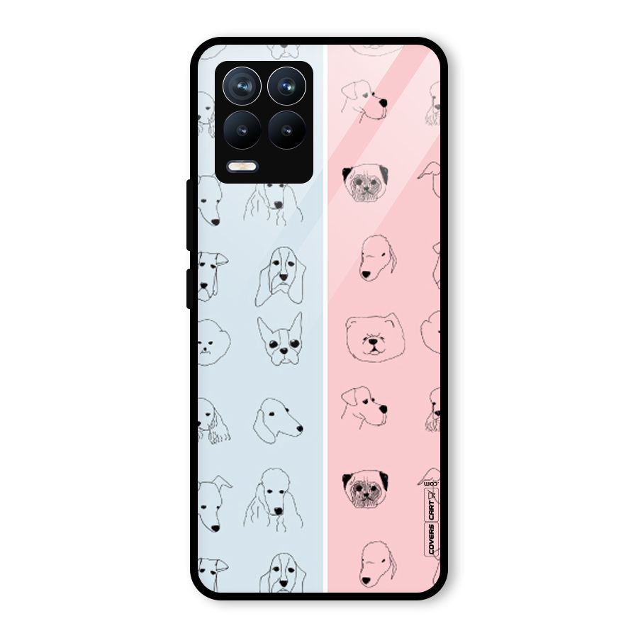 Dog Cat And Cow Glass Back Case for Realme 8 Pro