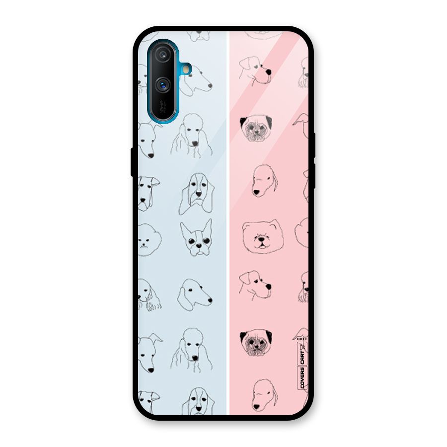 Dog Cat And Cow Glass Back Case for Realme C3