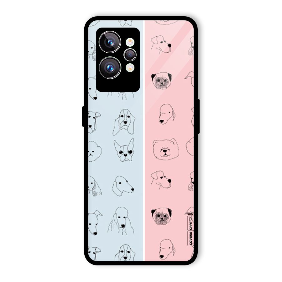 Dog Cat And Cow Glass Back Case for Realme GT2 Pro