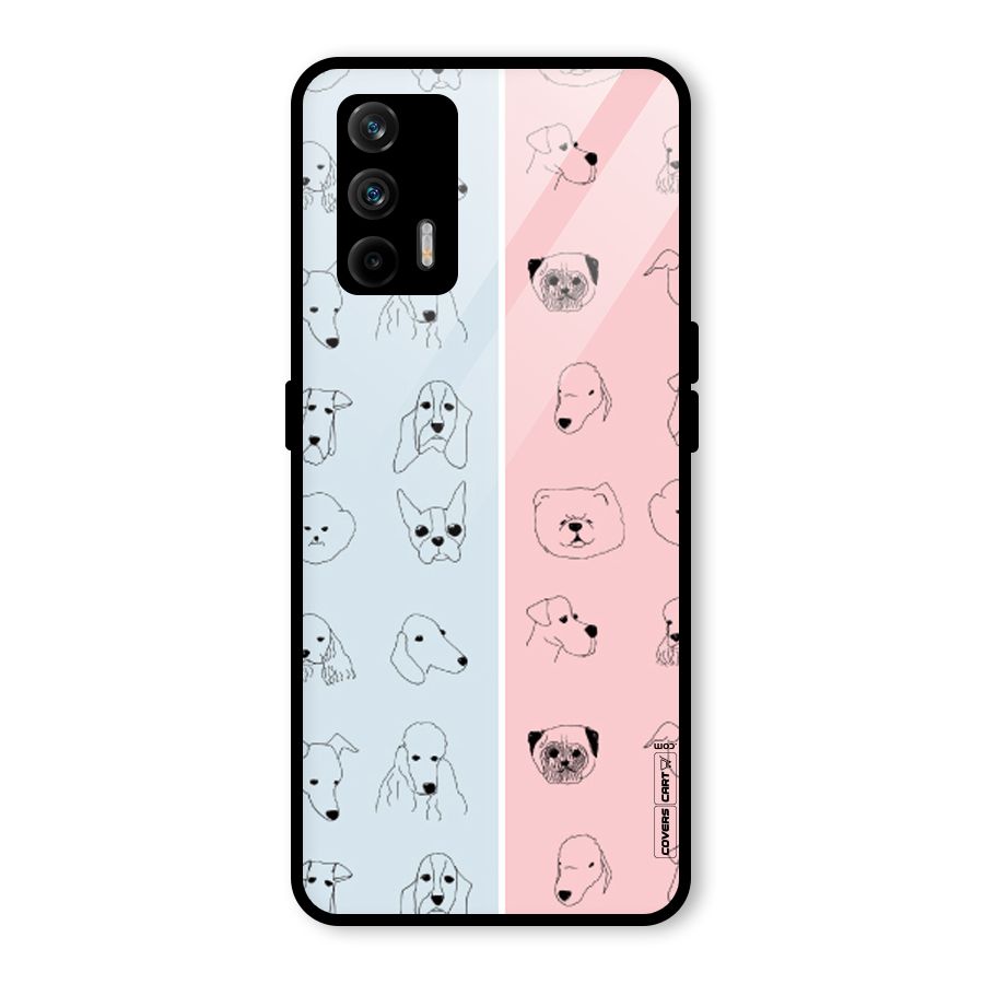 Dog Cat And Cow Glass Back Case for Realme GT 5G