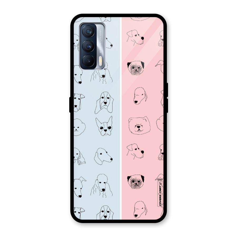 Dog Cat And Cow Glass Back Case for Realme X7
