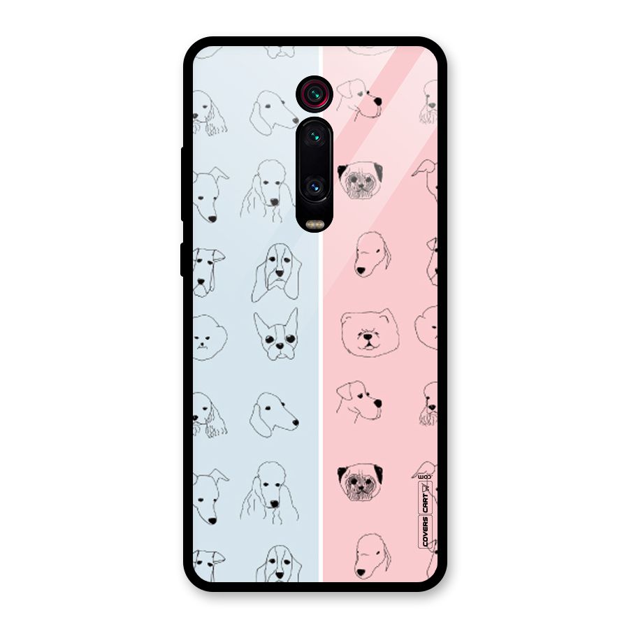 Dog Cat And Cow Glass Back Case for Redmi K20 Pro