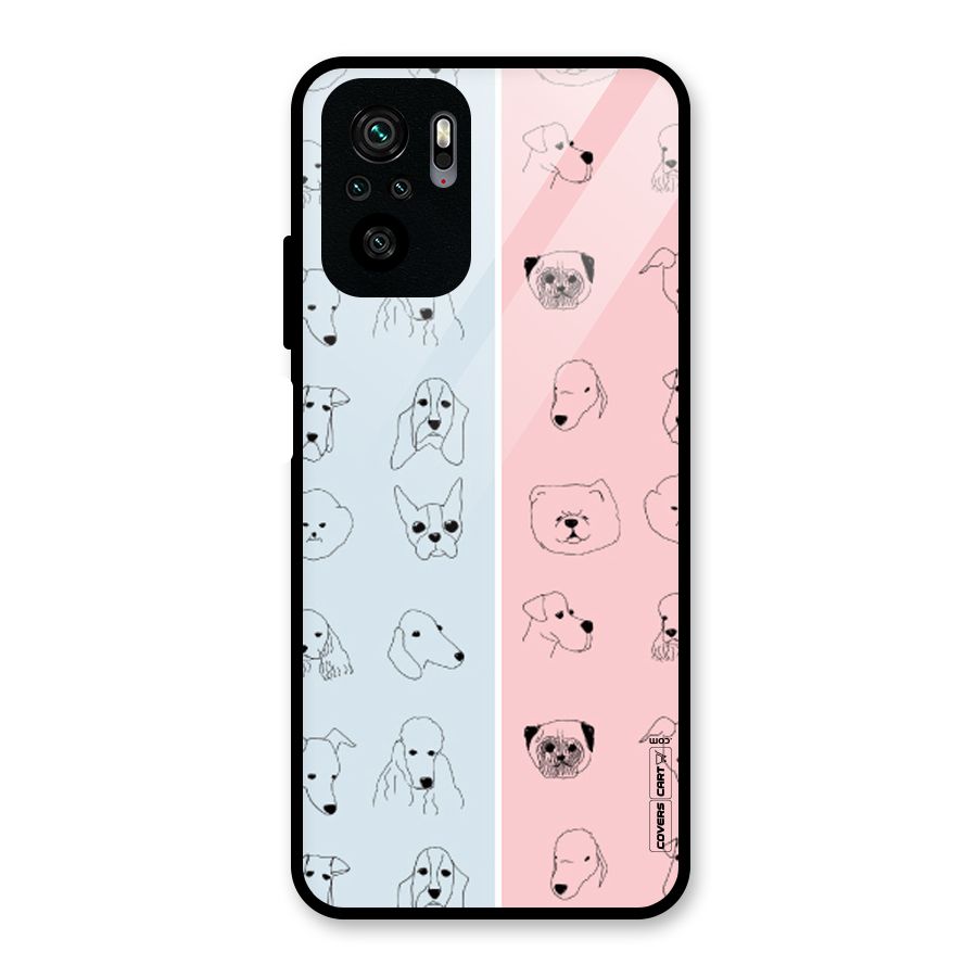 Dog Cat And Cow Glass Back Case for Redmi Note 10S