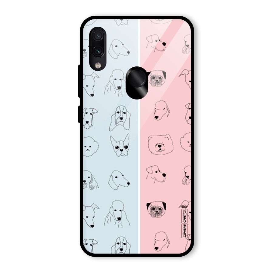 Dog Cat And Cow Glass Back Case for Redmi Note 7 Pro