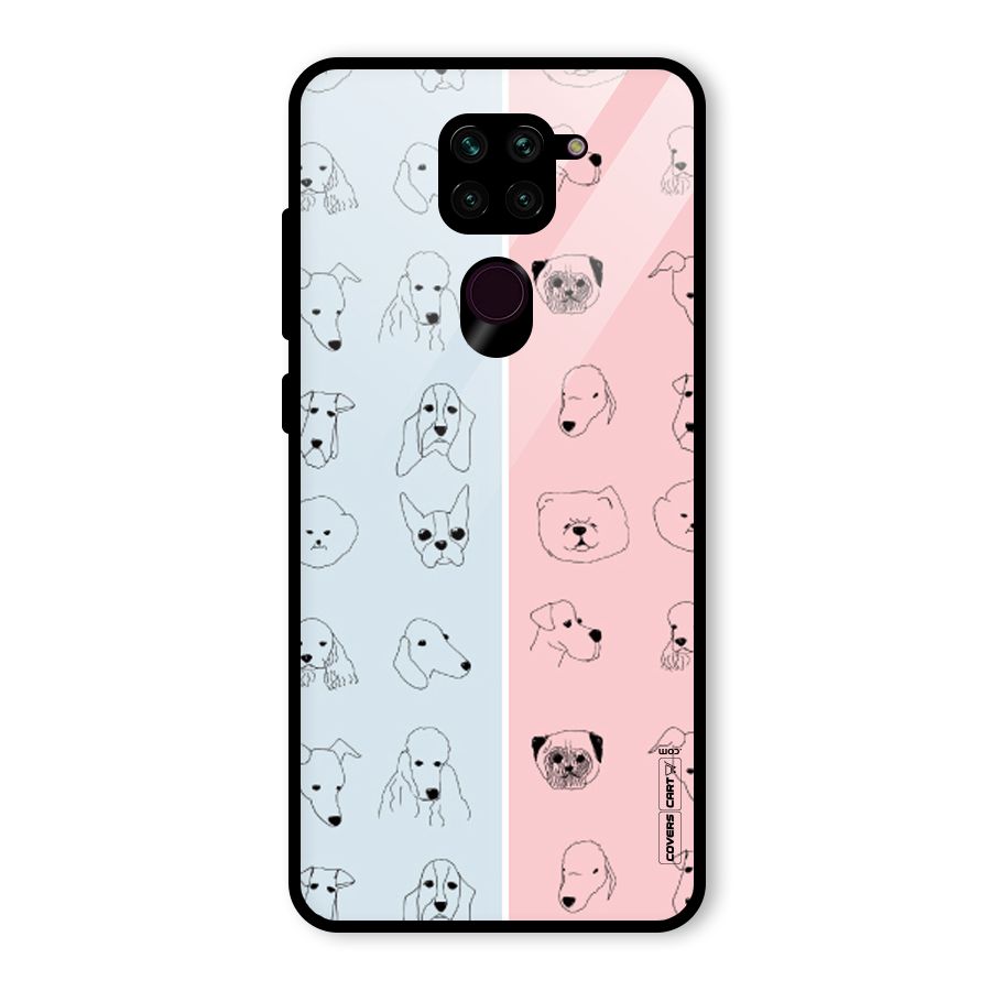 Dog Cat And Cow Glass Back Case for Redmi Note 9