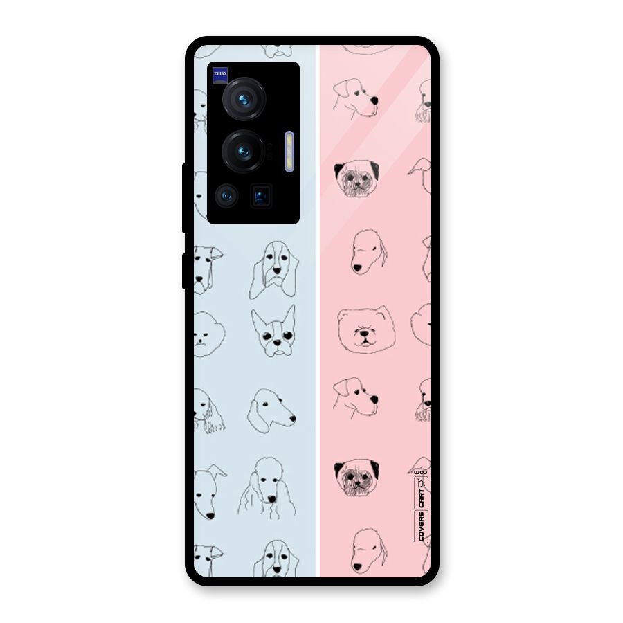 Dog Cat And Cow Glass Back Case for Vivo X70 Pro