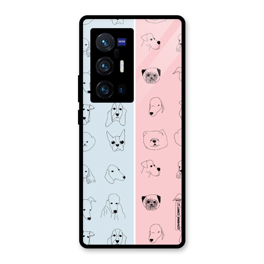 Dog Cat And Cow Glass Back Case for Vivo X70 Pro Plus