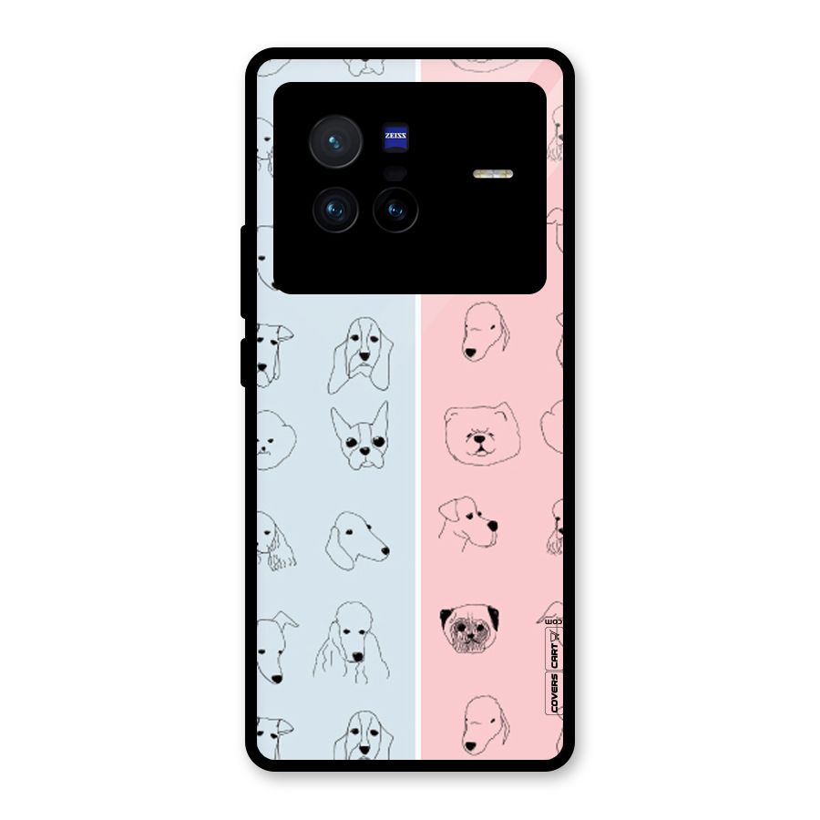 Dog Cat And Cow Glass Back Case for Vivo X80