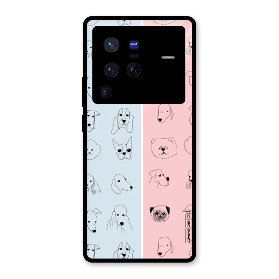 Dog Cat And Cow Glass Back Case for Vivo X80 Pro