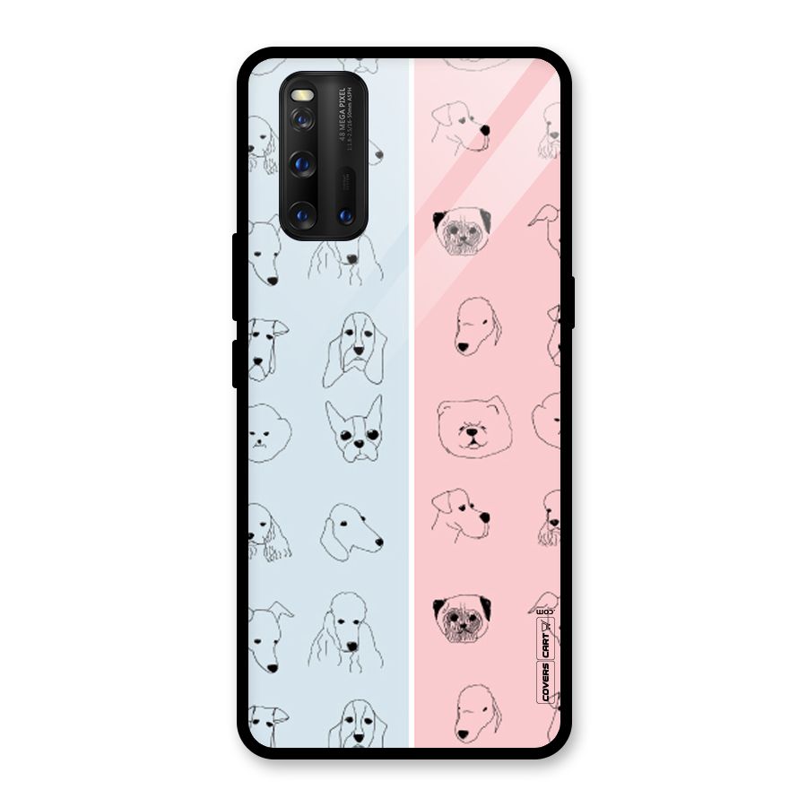 Dog Cat And Cow Glass Back Case for Vivo iQOO 3