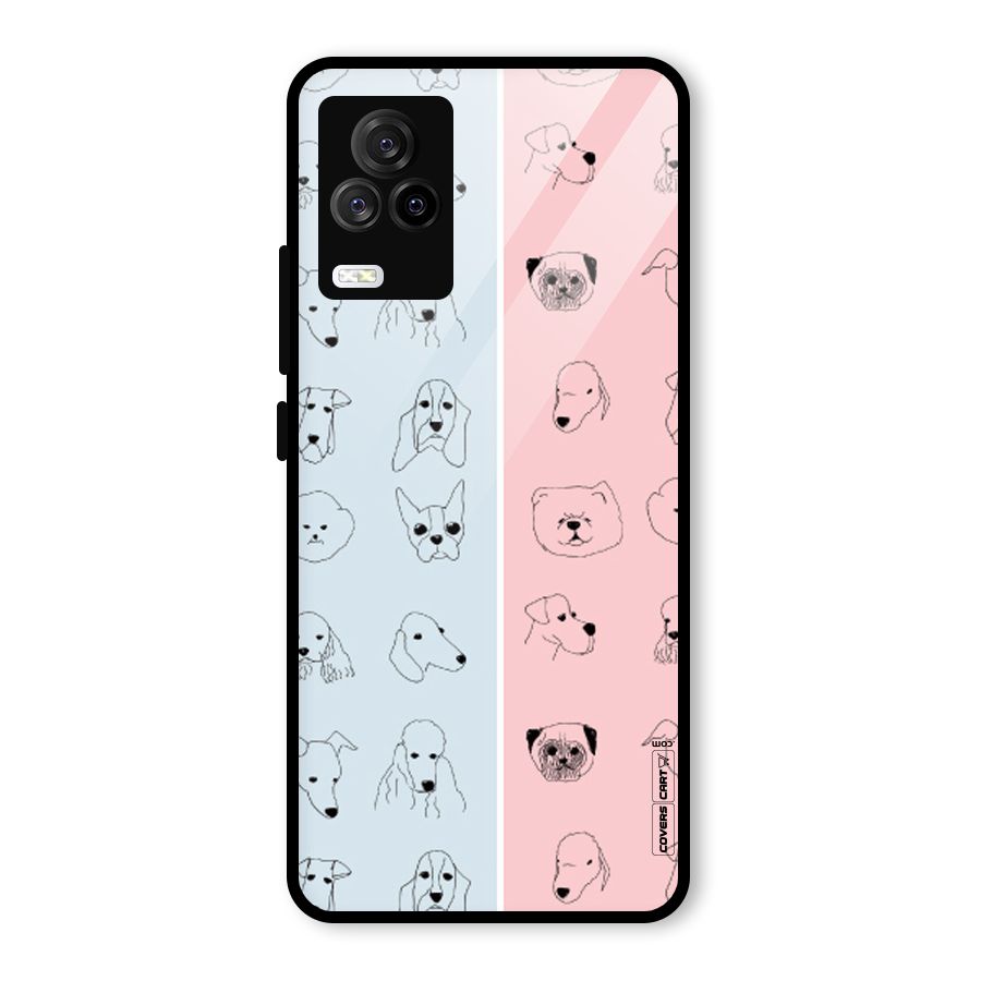 Dog Cat And Cow Glass Back Case for Vivo iQOO 7 Legend 5G