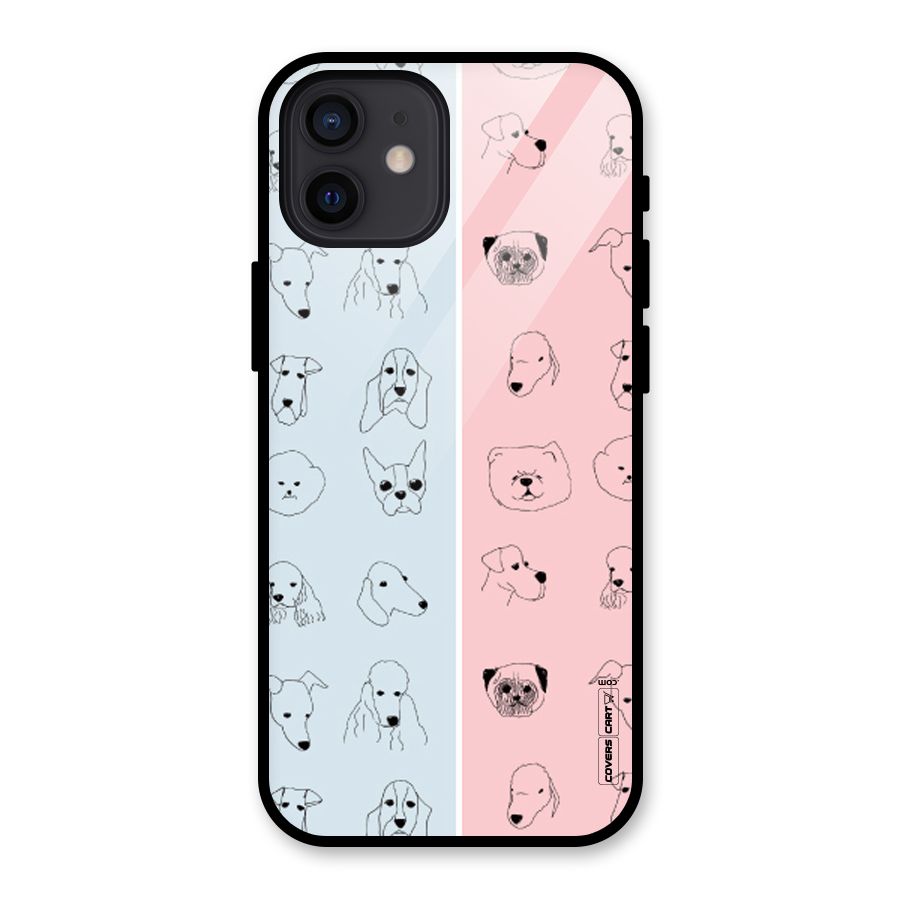 Dog Cat And Cow Glass Back Case for iPhone 12
