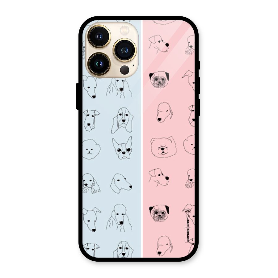 Dog Cat And Cow Glass Back Case for iPhone 13 Pro Max