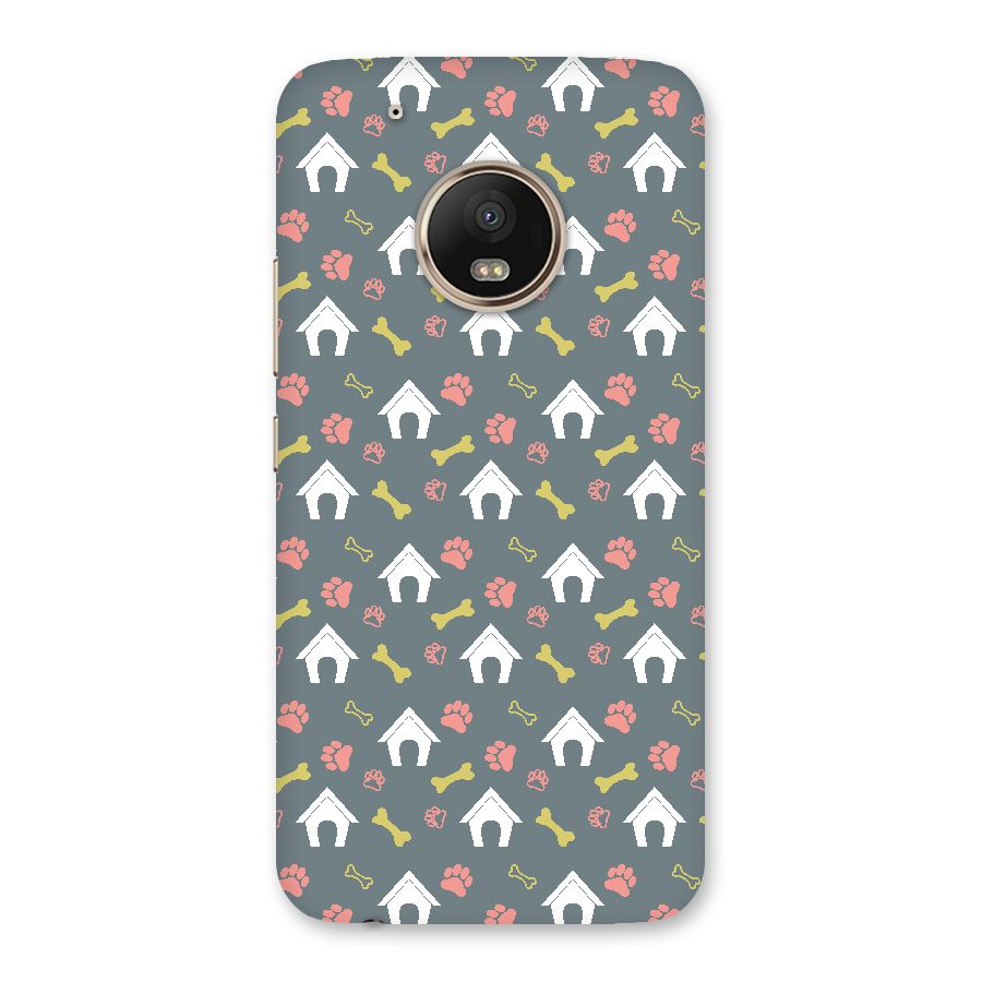 Dog Pattern Back Case for Moto G5 Plus